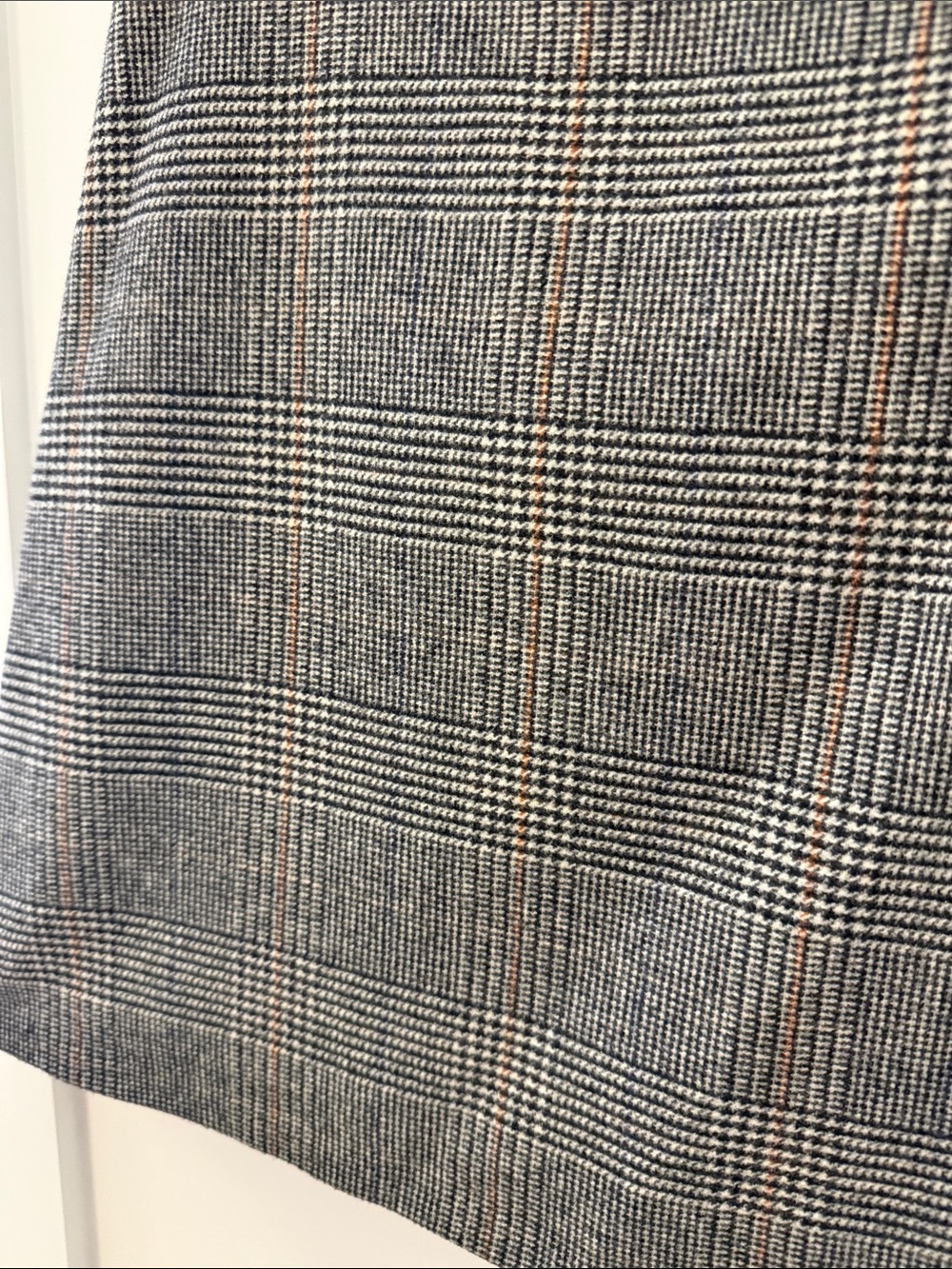 Aritzia Glen Plaid Mini Skirt in Black and White - Picture 2 of 2